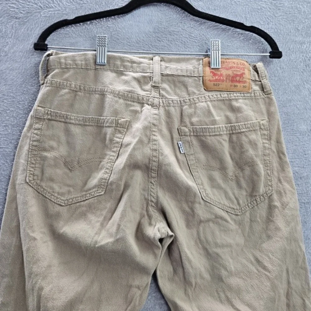 Levi's 522 Men Jeans 30X30‎ Brown Denim Slim Taper Cotton Mid Rise (30x27)